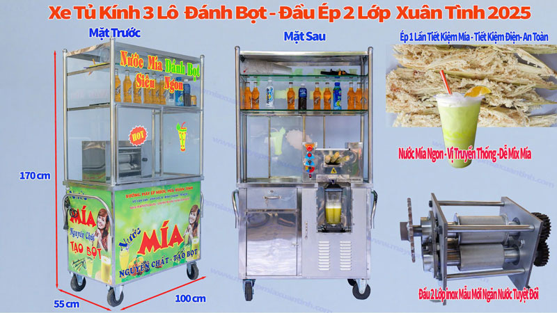Xe Nuoc Mia Tu Kinh Danh Bot 800w