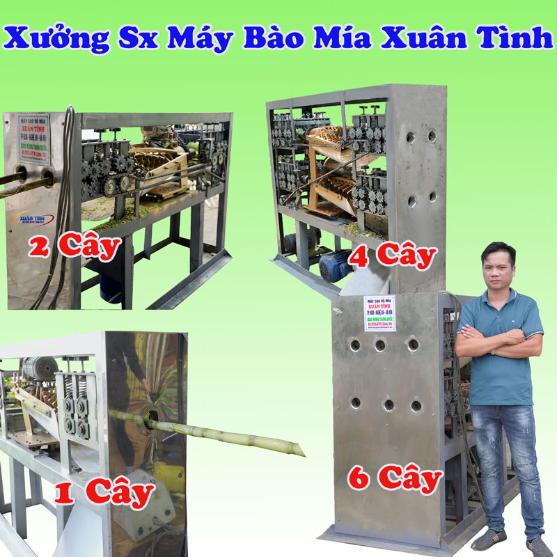 Máy Bào Vỏ Mía Tự Động Xuân Tình