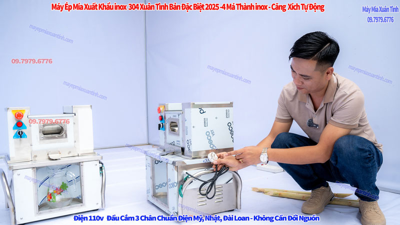 May Ep Mia Mini F3 800w Xuat Khau Inox 304 My Canada Han 5