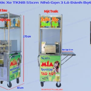 Xe Nước Mía Nửa Bàn Tủ Kính Siêu Sạch Tạo Bọt