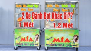 2 Xe Nước Mía Đánh Bọt 1m Và 1m2 Khác Nhau Gì