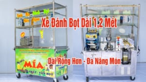 Xe Nước Mía 1m2 Mét Tủ Kính Có Đánh Bọt Rộng Hơn