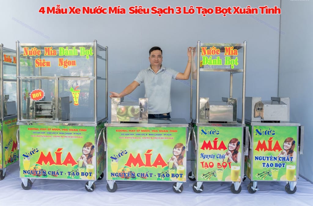 Xe Nước Mía Đa Năng Siêu Sạch Tạo Bọt Xuân Tình