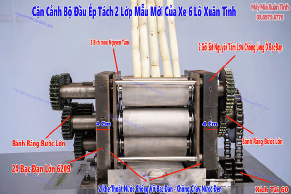 Cau Taoxe Nuoc Mia 6 Lo 1m2 Cong Nghiep