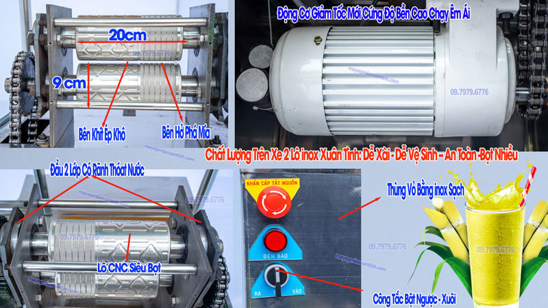 Xe Nuoc Mia 2 Lo Inox Ep Nhieu Lan Tao Bot 4