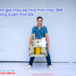 Đánh giá máy ép mía mini inox 304: "Bé Hạt Tiêu" Hay "Võ Sĩ" Thực Thụ?