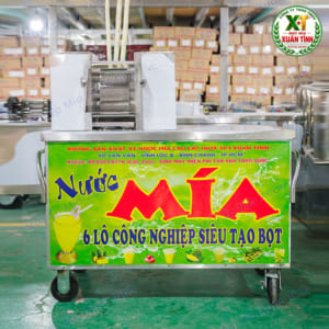 Máy Ép Nước Mía 6 Lô 90 Liền Bàn Model 2000