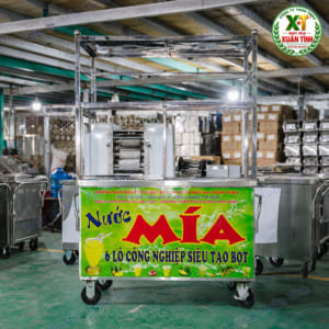 Máy Ép Nước Mía 6 Lô 90 Tủ Kính Model 2000