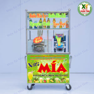 Máy Ép Nước Mía 6 Lô 73 Tủ Kính Model 1000